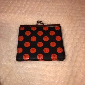 Basketball print wallet